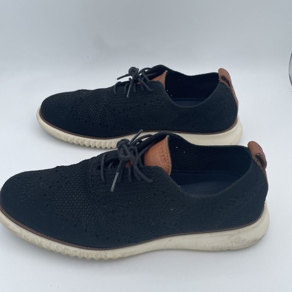 Cole Haan Zerogrand‎ Stitchlite Black Oxford Shoes C27568 Mens Size 10 M - Picture 3 of 8